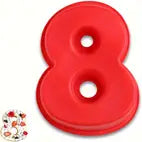 NUMBER 8 SILICONE MOULD cake pan (ONLINE ONLY)