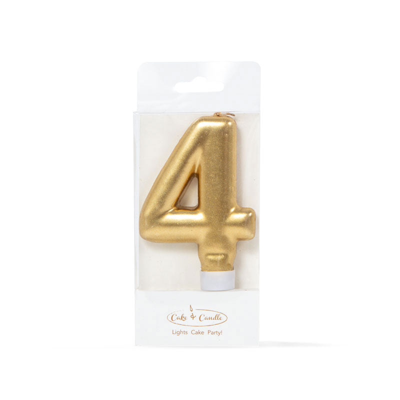 GOLD Candle - NUMBER 4(ONLINE ONLY)