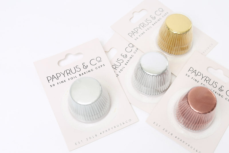 MINI GOLD FOIL BAKING CUPS (50 PACK) - 50MM BASE (Copy)