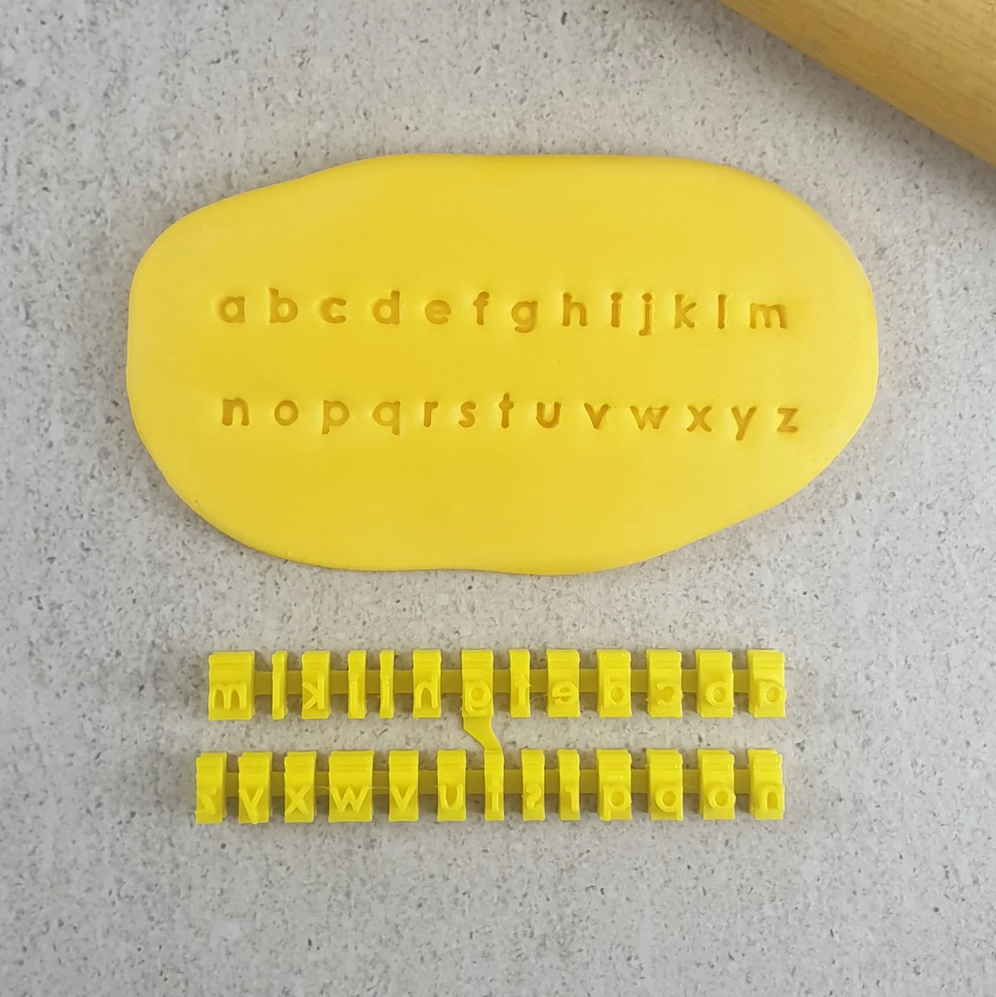 Tiny Lower Case Letter Stamps (ONLINE ONLY)