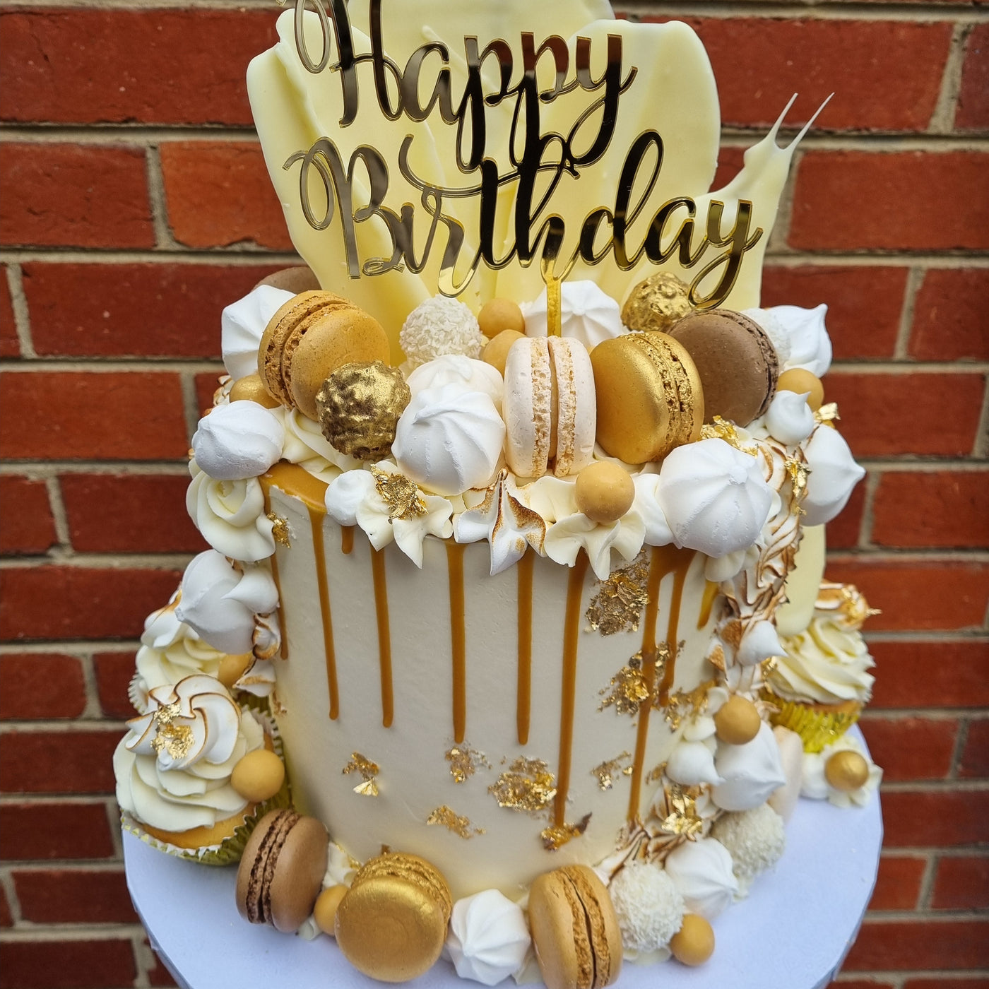 Completely Overloaded Meringue Cake