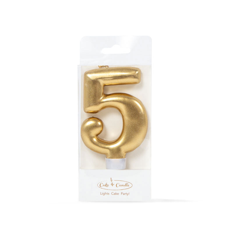 GOLD Candle - NUMBER 5(ONLINE ONLY)