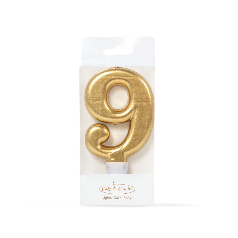 GOLD Candle - NUMBER 9(ONLINE ONLY)