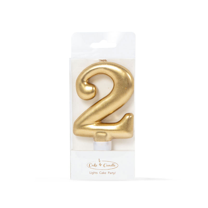 GOLD Candle - NUMBER 2(ONLINE ONLY)