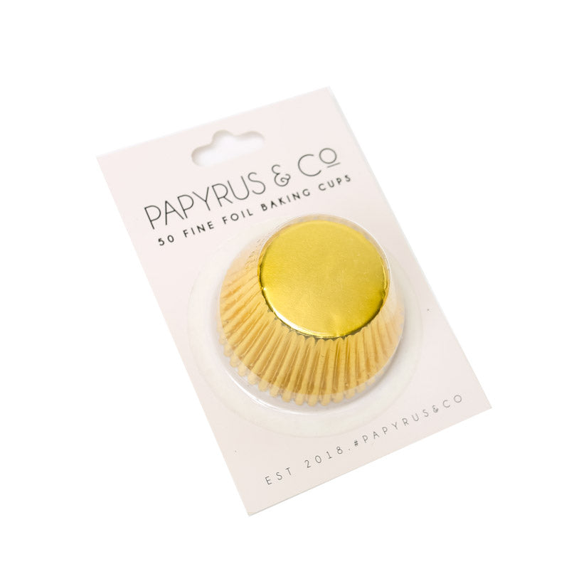 MINI GOLD FOIL BAKING CUPS (50 PACK) - 50MM BASE (Copy)