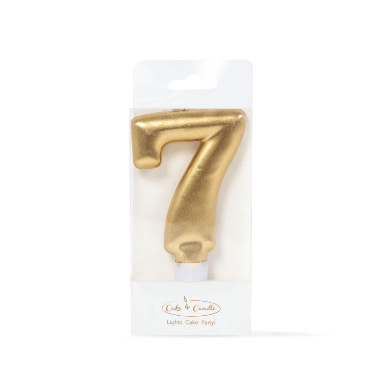 GOLD Candle - NUMBER 7(ONLINE ONLY)