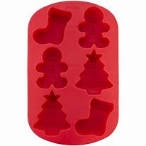 Xmas Stocking/Boy/Tree 6 cav Silicone Mould