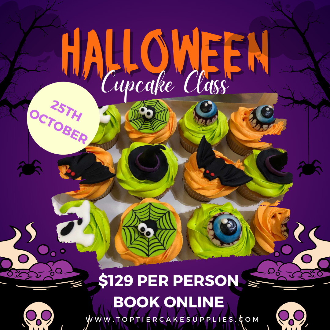 Cupcake Class: Halloween Cupcakes Tuesday 29th October 6-9PM