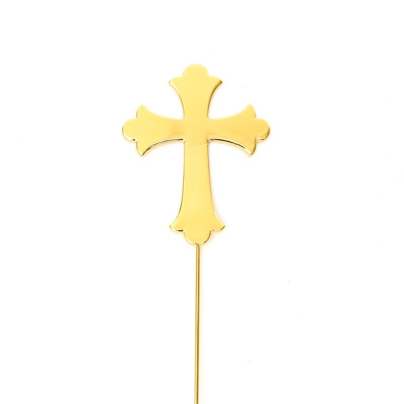 GOLD Plated Cake Topper - CROSS (ONLINE ONLY)