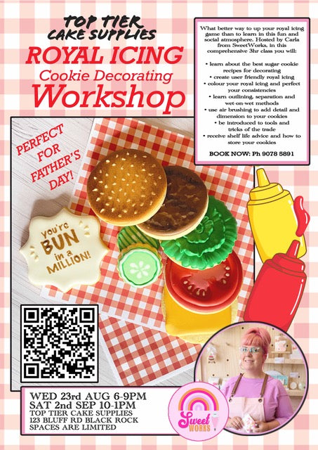 Adults Class : Cookie Burger Workshop (names taken and date to be organised with enough interest)