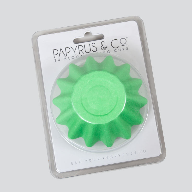 PASTEL GREEN BLOOM BAKING CUPS (24 PACK)