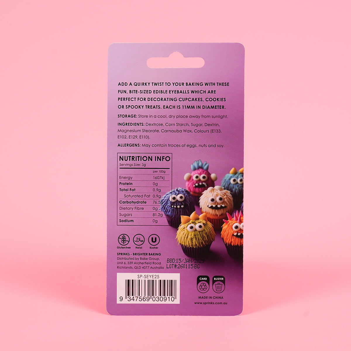 SMALL EYES Tiny Toppers (25g) - Sprinks – Top Tier Cake Supplies