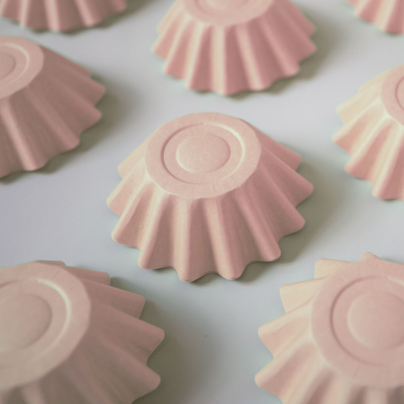 PASTEL PINK BLOOM BAKING CUPS (24 PACK)