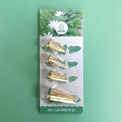 CAKE CRAFT | LEAF PIPING TIP SET | 4 PIECE SET