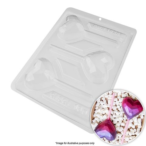 BWB | GEODE HEART POPSICLE MOULD | 3 PIECE (ONLINE ONLY)