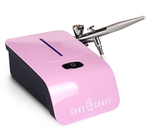 CAKE CRAFT | MINI AIRBRUSH COMPRESSOR AND GUN KIT | PINK