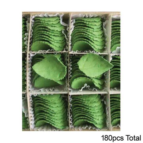 ROSE LEAVES | SUGAR FLOWERS | BOX OF 180 (ONLINE ONLY)