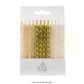 WISH | SPIRAL MIX | GOLD | 24 CANDLES