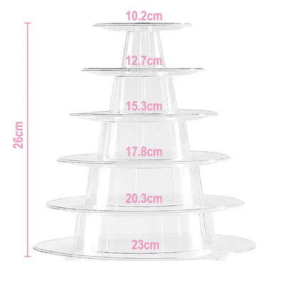 6 TIER ROUND MACARON STAND