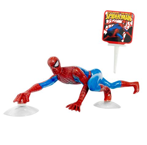 SPIDERMAN WALL CLIMBER DECORATION SET WITH PICK