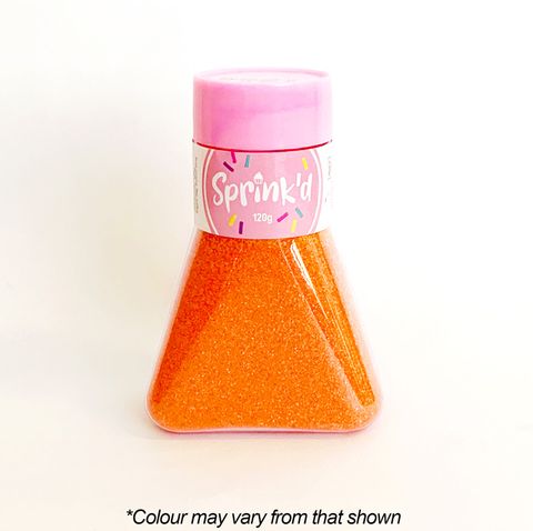 SPRINK'D | SANDING SUGAR | ORANGE | 120G