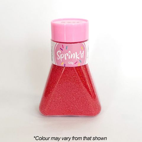 SPRINK'D | SANDING SUGAR | RED | 120G