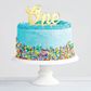 HAPPY BIRTHDAY BLUE GLITTER ACRYLIC CAKE TOPPER