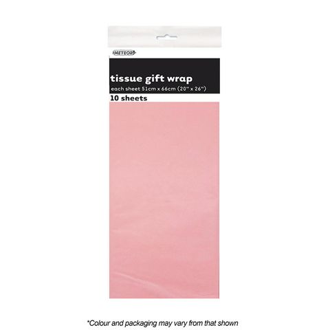 TISSUE PAPER GIFT WRAP | PINK | 10 SHEETS