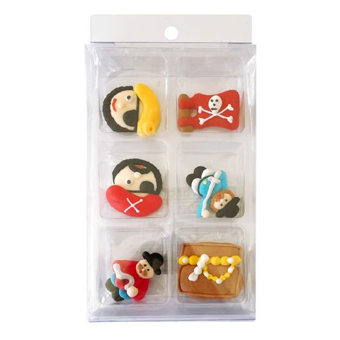 PIRATES | SUGAR DECORATIONS | 6 PIECE PACK