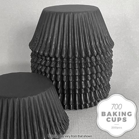 CAKE CRAFT | 700 BAKING CUP | BLACK | 200 PACK