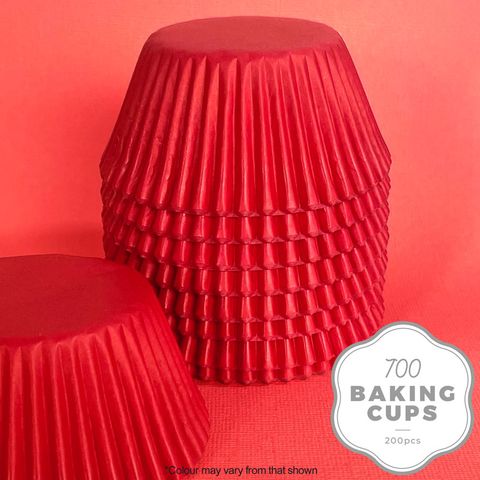 CAKE CRAFT | 700 BAKING CUP | RED | 200 PACK