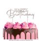 CAKE CRAFT | METAL TOPPER | HAPPY BIRTHDAY STYLE #2 | SILVER