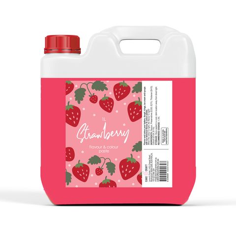 CAKE CRAFT | STRAWBERRY | FLAVOUR & COLOUR PASTE | 1L