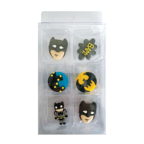 BATMAN | SUGAR DECORATIONS | 6 PIECE PACK