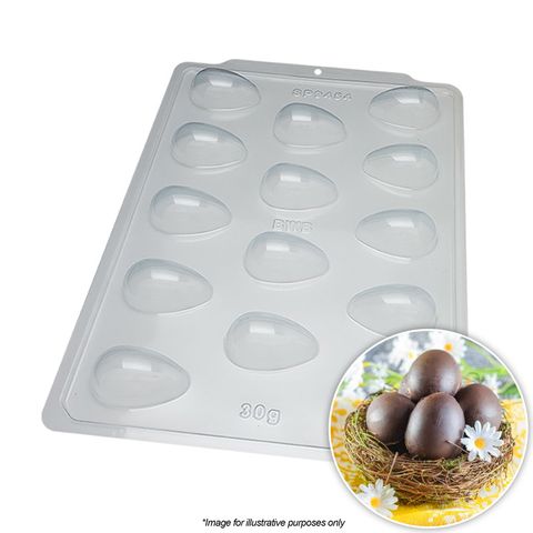 BWB | SMOOTH EGG MOULD 30G | 3 PIECE (ONLINE ONLY)