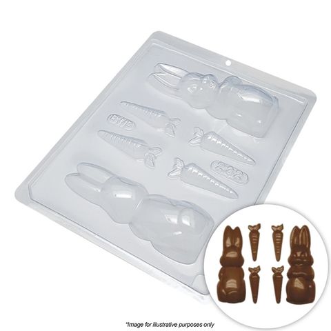 BWB | BUNNY RABBIT WITH CARROTS MOULD | 1 PIECE (ONLINE ONLY)