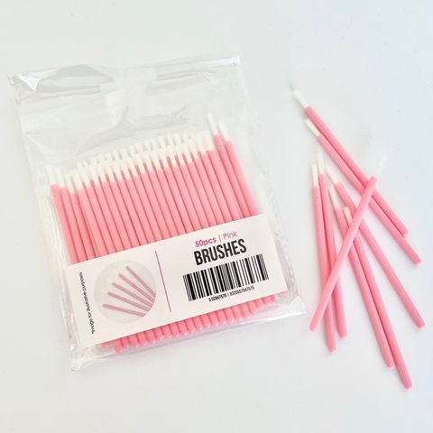 PINK BRUSHES | 50 PIECES