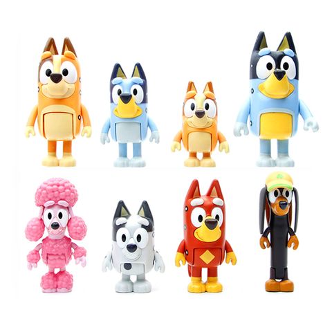 BLUEY | PLASTIC FIGURINES | 8 PIECE SET (ONLINE ONLY)