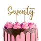 CAKE CRAFT | METAL TOPPER | SEVENTY | GOLD