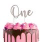 CAKE CRAFT | METAL TOPPER | ONE | SILVER