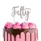 CAKE CRAFT | METAL TOPPER | FIFTY | SILVER