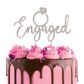 CAKE CRAFT | METAL TOPPER | ENGAGED | SILVER