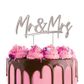 CAKE CRAFT | METAL TOPPER | MR & MRS | SILVER