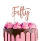 CAKE CRAFT | METAL TOPPER | FIFTY | ROSE GOLD