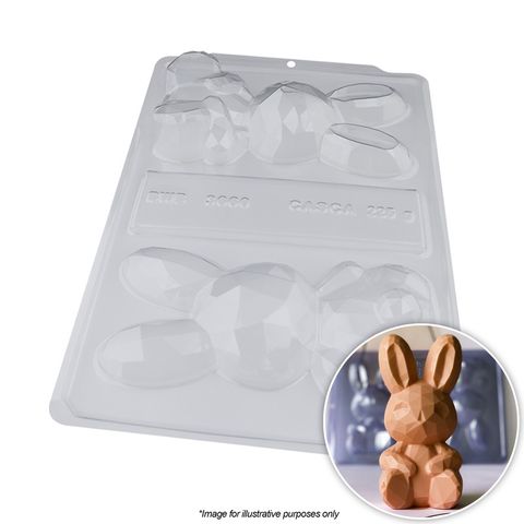 BWB | SITTING GEODE BUNNY RABBIT MOULD | 3 PIECE (ONLINE ONLY)