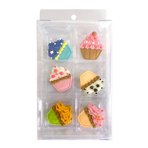 CUPCAKES | SUGAR DECORATIONS | 6 PIECE PACK