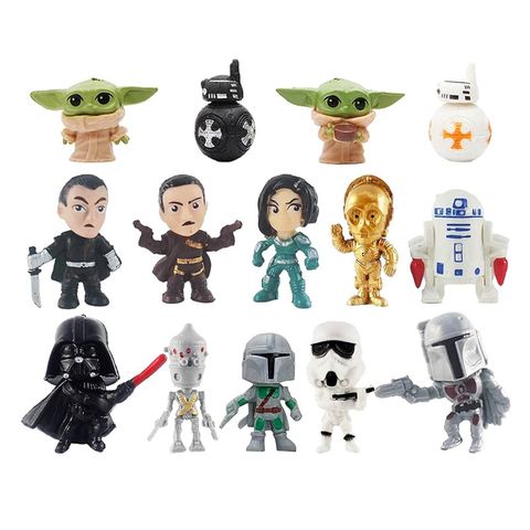 STAR WARS | PLASTIC FIGURINES | 14 PIECE SET