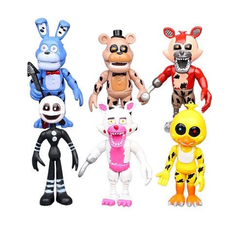 FIVE NIGHTS AT FREDDYS | PLASTIC FIGURINES | 6 PIECE SET (ONLINE ONLY)