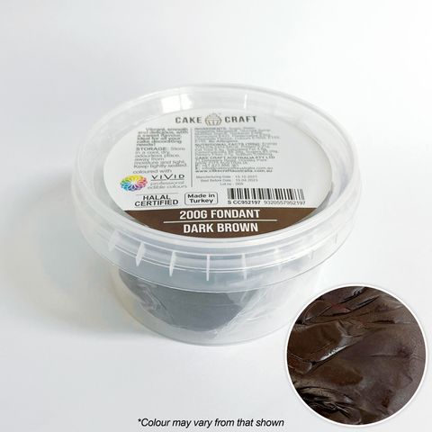 CAKE CRAFT | FONDANT | DARK BROWN | 200G