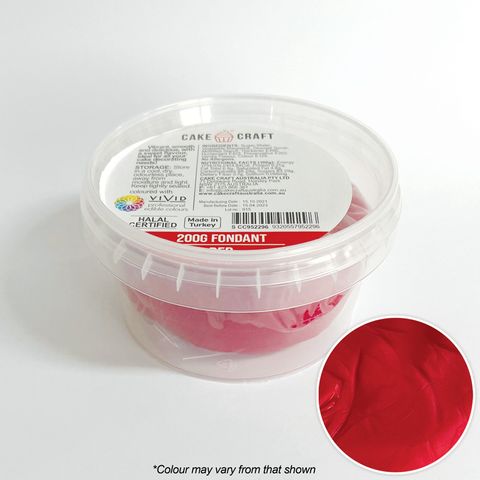 CAKE CRAFT | FONDANT | RED | 200G